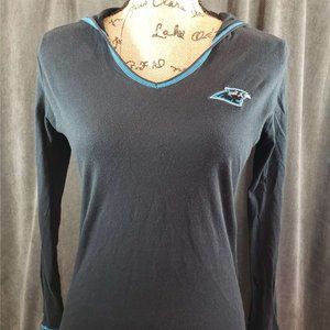 NFL Carolina Panthers Black Hoodie Ladies Med